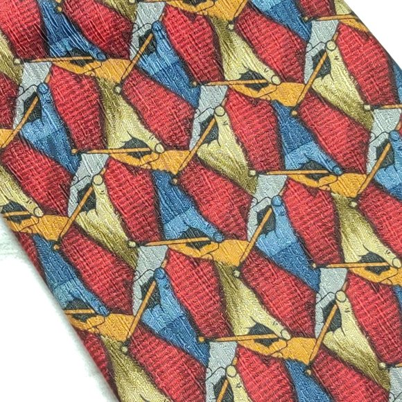 Vintage Christopher Reeve Mens Necktie Ted Danson Hand Writing Statement Tie USA - Picture 4 of 7